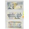 Image 1 : 3 X UNCIRCULATED CANADIAN 5 DOLLAR NOTES
