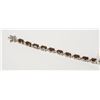 Image 2 : NEW .925 STERLING SILVER BRACELET REAL GARNET STON