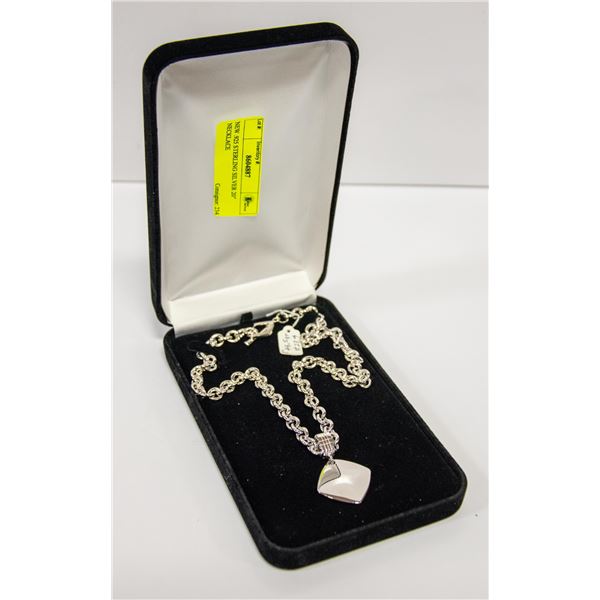NEW .925 STERLING SILVER 20" NECKLACE
