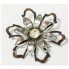 Image 1 : FLORAL/ GEMSTONE ESTATE BROOCH