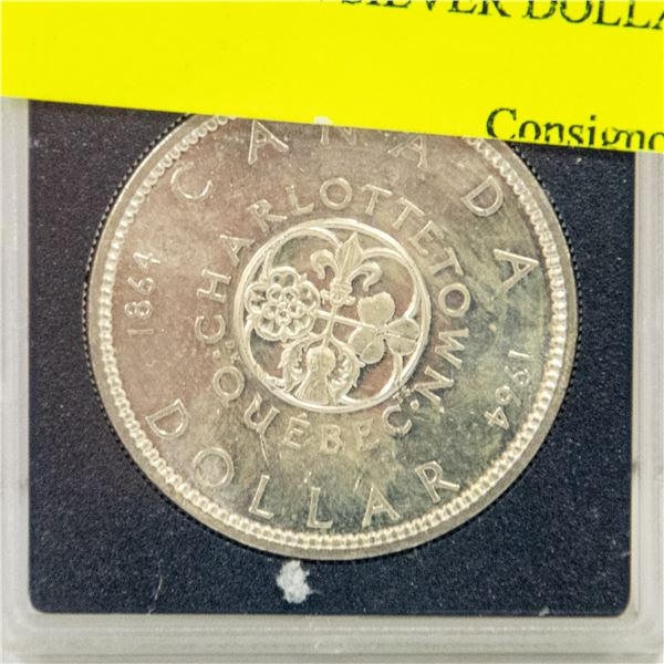 1964 CHARLOTTETOWN QUEBEC SILVER DOLLAR