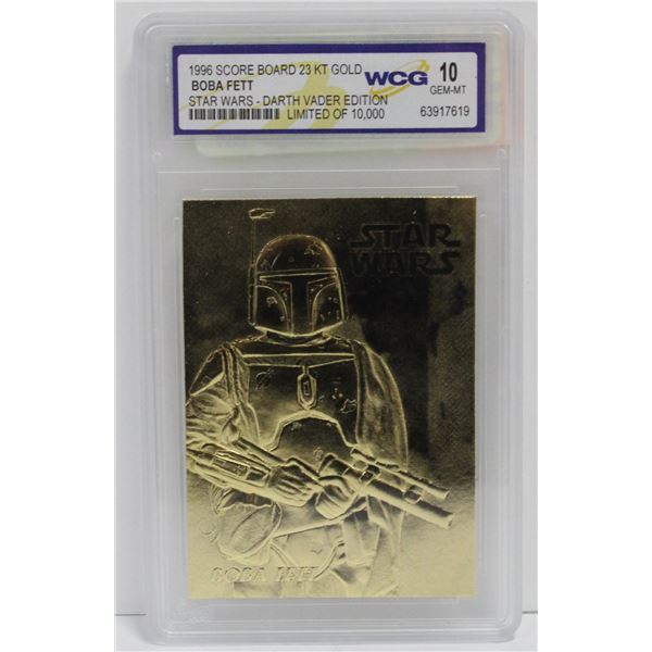 WCG GRADED 10 MINT 23KT GOLD STAR WARS