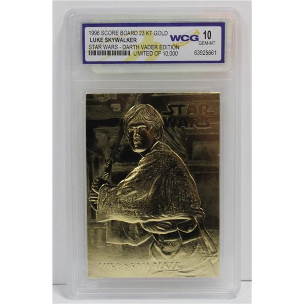 WCG GRADED 10 MINT 23KT GOLD STAR WARS