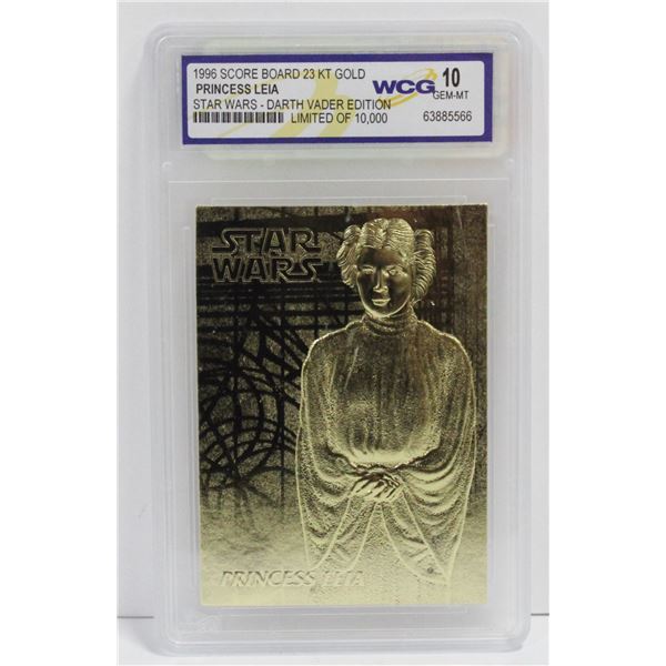 WCG GRADED 10 MINT 23KT GOLD STAR WARS