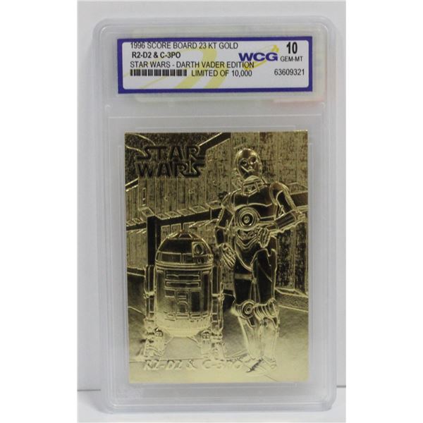WCG GRADED 10 MINT 23KT GOLD STAR WARS