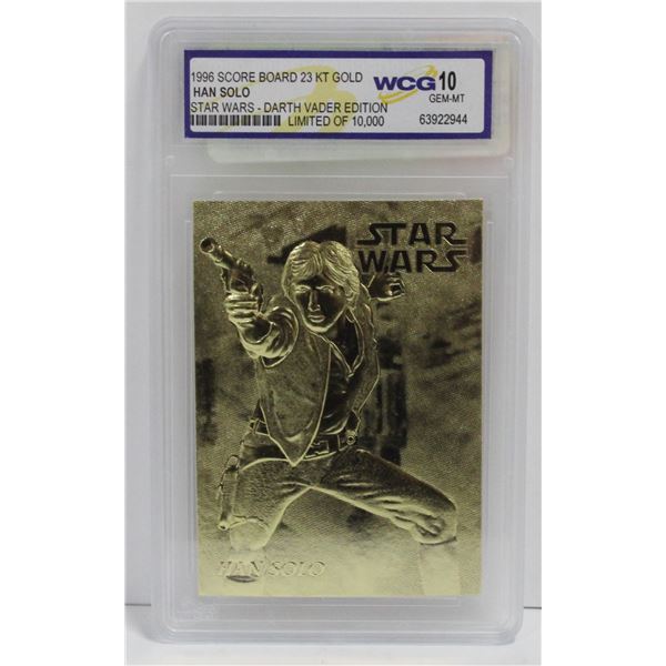 WCG GRADED 10 MINT 23KT GOLD STAR WARS