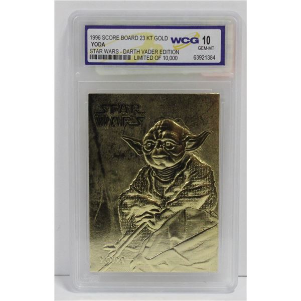 WCG GRADED 10 MINT 23KT GOLD STAR WARS