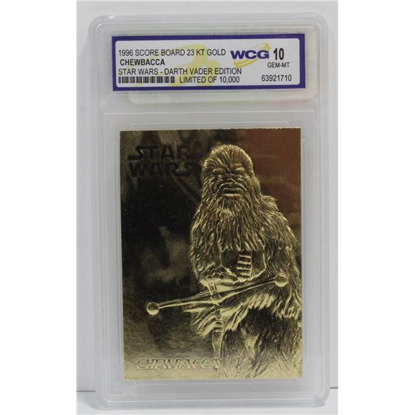 WCG GRADED 10 MINT 23KT GOLD STAR WARS