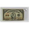 Image 1 : 1923 25 CENT SHINPLASTER NOTE