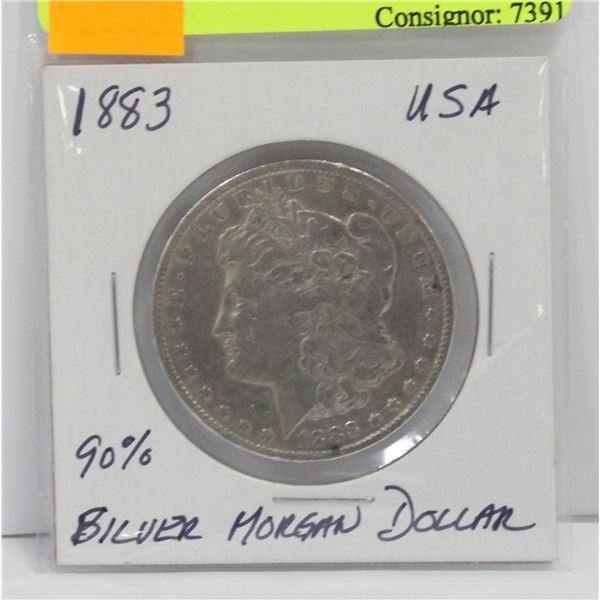 1883 MORGAN DOLLAR 90% SILVER