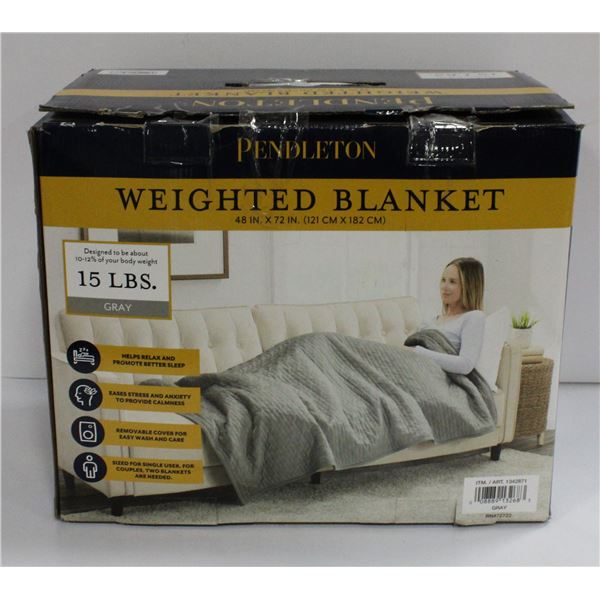 PENDLETON 15 LBS WEIGHTED BLANKET AUTHENTIC