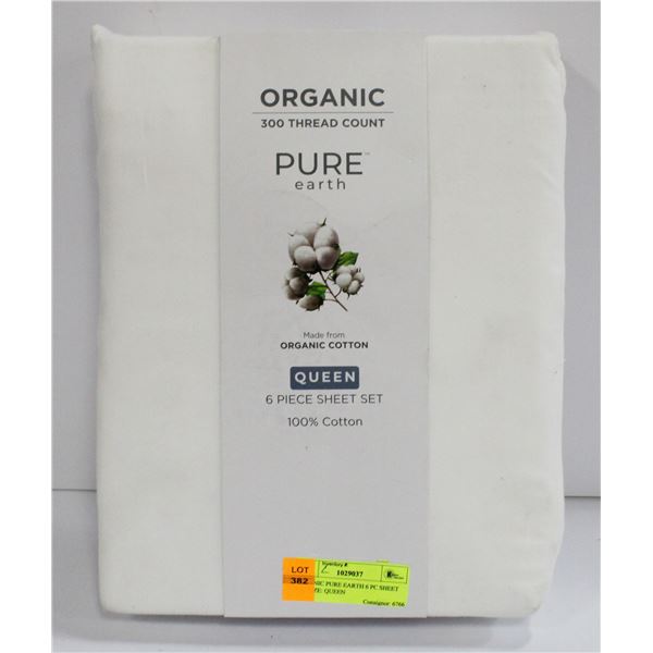ORGANIC PURE EARTH 6 PC SHEET SET SIZE: QUEEN
