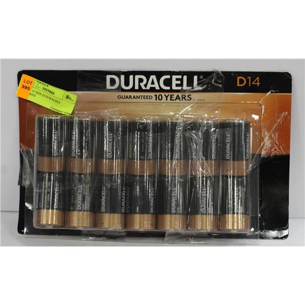 SET OF 14 SIZE D DURACELL BATTERIES