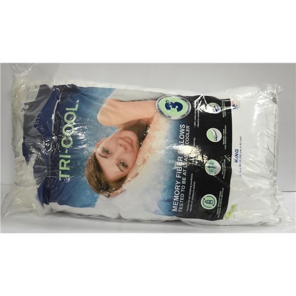 2 PACK TRI COOL MEMORY FIBER PILLOWS SIZE: KING