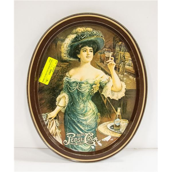 VINTAGE PEPSI COLA METAL DRINK TRAY