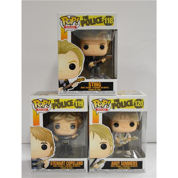 SET OF 3 FUNKO POPS "THE POLICE"