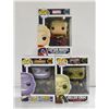 Image 1 : SET OF 3 FUNKO POPS KILLER CROC, CAPTAIN MARVEL