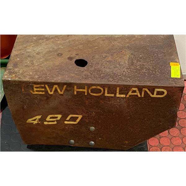10" X 20"  VINTAGE "NEW HOLLAND 490" SALVAGED