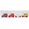 4 DIE CAST METAL TRUCK PIGGY BANKS ESTATE