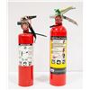 Image 1 : 2 X 1-2LBS CHARGED FIRE EXTINGUISHERS GREAT FOR RV