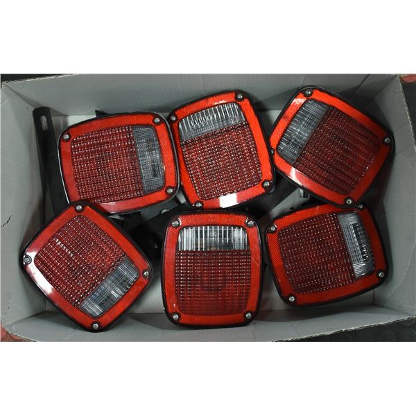 LOT OF 6 TRAILER LIGHTS