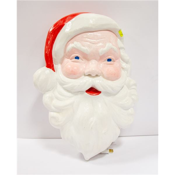 SANTA DOOR HEAD MOLD WITH LIGHT APPROX 22" TALL
