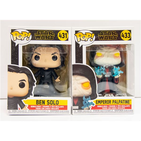 FUNKO POPS STARWARS - EMPEROR PALPATINE 433 + BEN