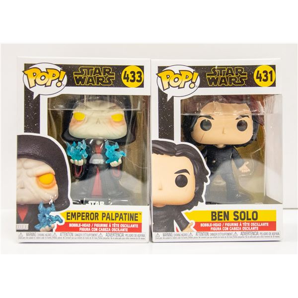 FUNKO POPS STARWARS - BEN SOLO 431 + EMPEROR