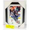 Image 1 : FRAMED KELLY BUCHBERGER AUTOGRAPH APPROX 6" X 8"