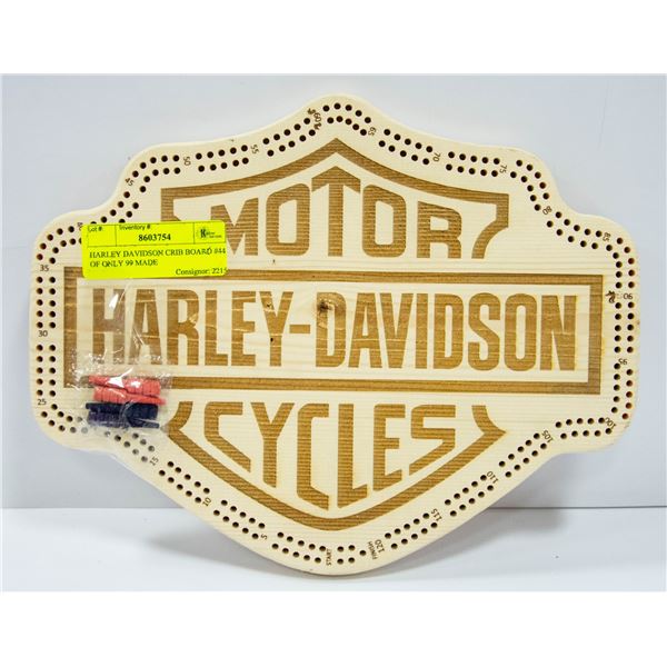 HARLEY DAVIDSON CRIB BOARD #44 OF ONLY 99 MADE