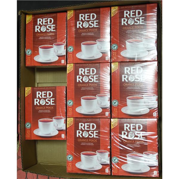 FLAT LOT OF RED ROSE TEA