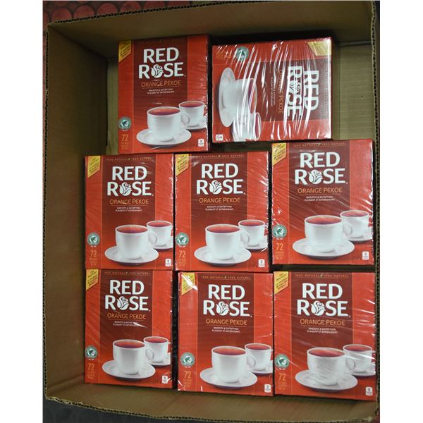 FLAT LOT OF RED ROSE TEA