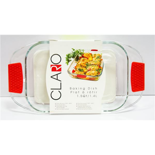 CLARO 1.5QT BAKING / CASSEROLE DISH WITH SILICONE