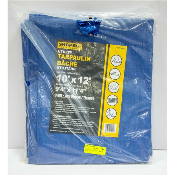 NEW SHOP PRO UTILITY TARP 10FT X 12FT