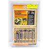 Image 1 : NEW 7PC 3/8" FORSTNER BIT SET W/ WOOD CASE