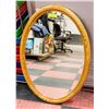 Image 1 : FRAMED OVAL MIRROR -  APPROX 3' X 2'