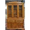 OAK HUTCH APPROX W-18" L-52" H-80"