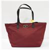 Image 1 : PREVIOUSLY OWNED KATE SPADE BURGUNDY TOTE BAG