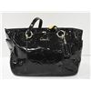 GENUINE COACH F17728 GALLERY PATENT LEATHER BLACK
