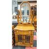 Image 1 : OAK WASH STAND WITH MIRROR