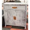 Image 1 : CABINET VINTAGE FINISH W/ 2 DOORS AND DRAWER