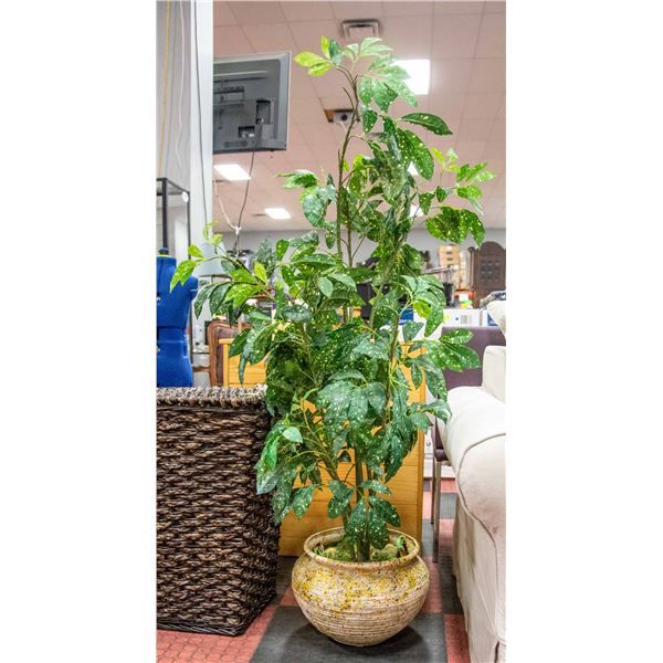 ARTIFICIAL TREE W/ CERAMIC POT APPROX 60" TALL