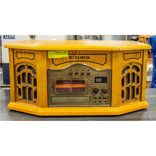 VINTAGE CURTIS RADIO/RECORD/CD PLAYER