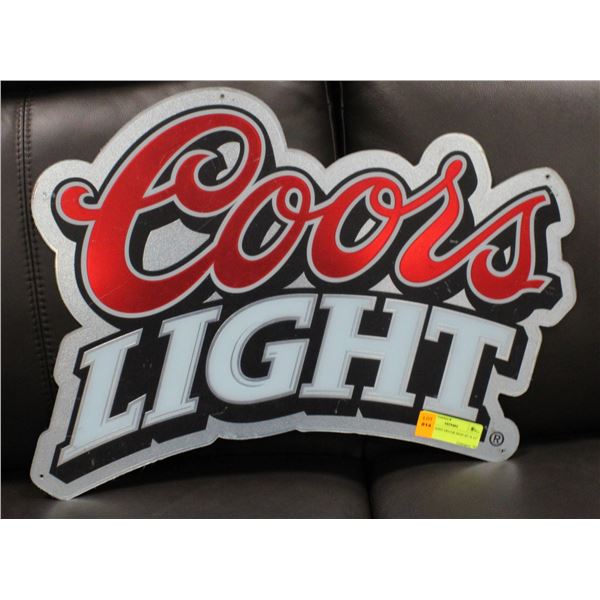 COORS LIGHT DECOR SIGN 20" X 15"