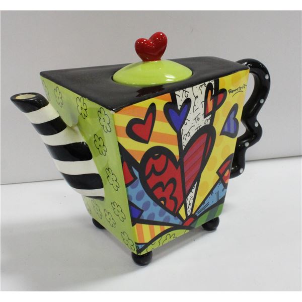 BRITTO TEAPOT BY GIFT CRAFT APPROX 6" TALL