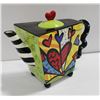Image 1 : BRITTO TEAPOT BY GIFT CRAFT APPROX 6" TALL