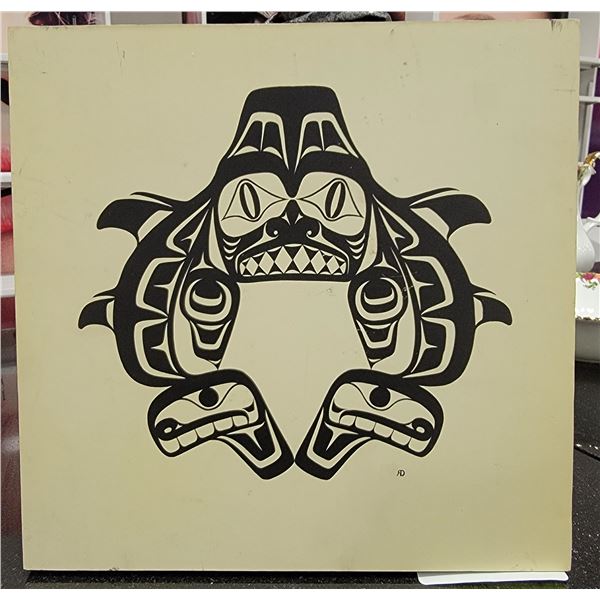 10 X 10 PAINTING ON WOOD PLAQUE BY ROBERT