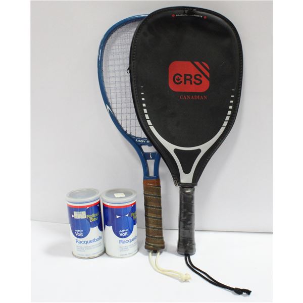LOT OF 2 RACKET BALL RACKETS