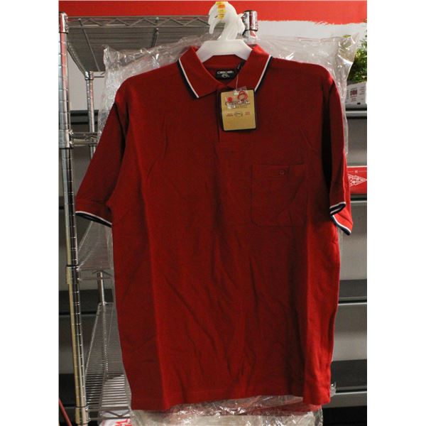 LOT OF 6 NEW CHEROKEE RED POLO SHIRTS SIZE LARGE