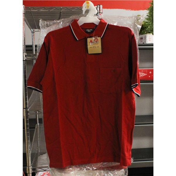 LOT OF 6 NEW CHEROKEE RED POLO SHIRTS SIZE MEDIUM